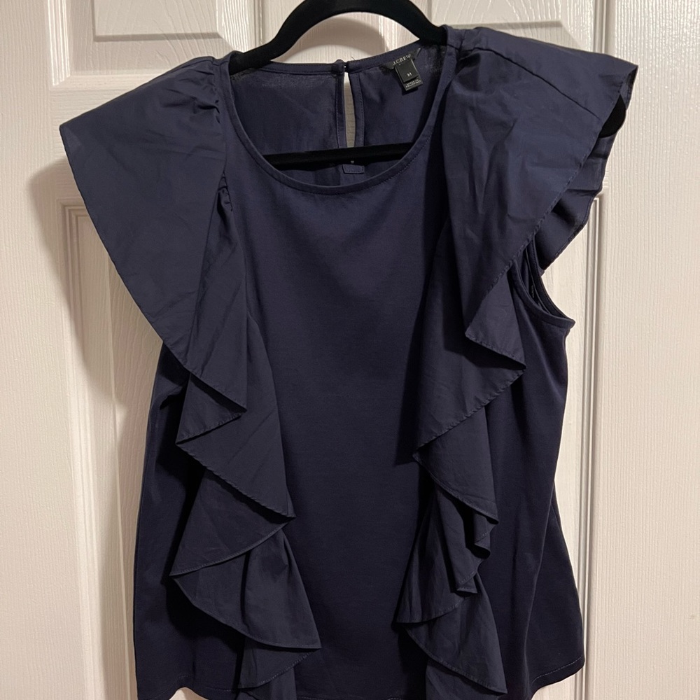 JCrew flutter size M 100% cotton tshirt/blouse